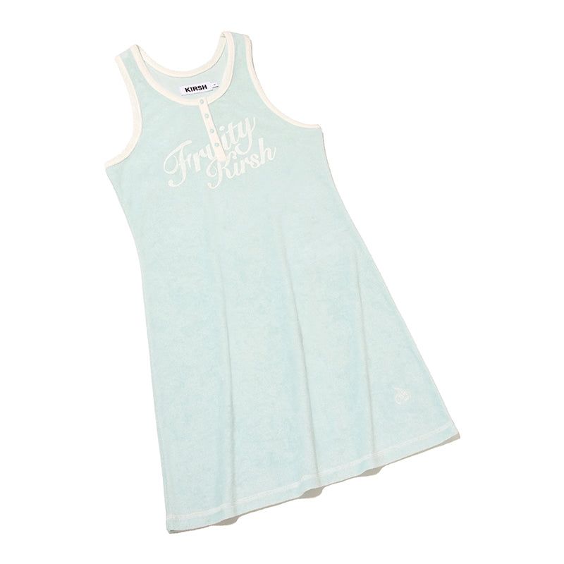 CHERRY SLEEVELESS TERRY DRESS [MINT]