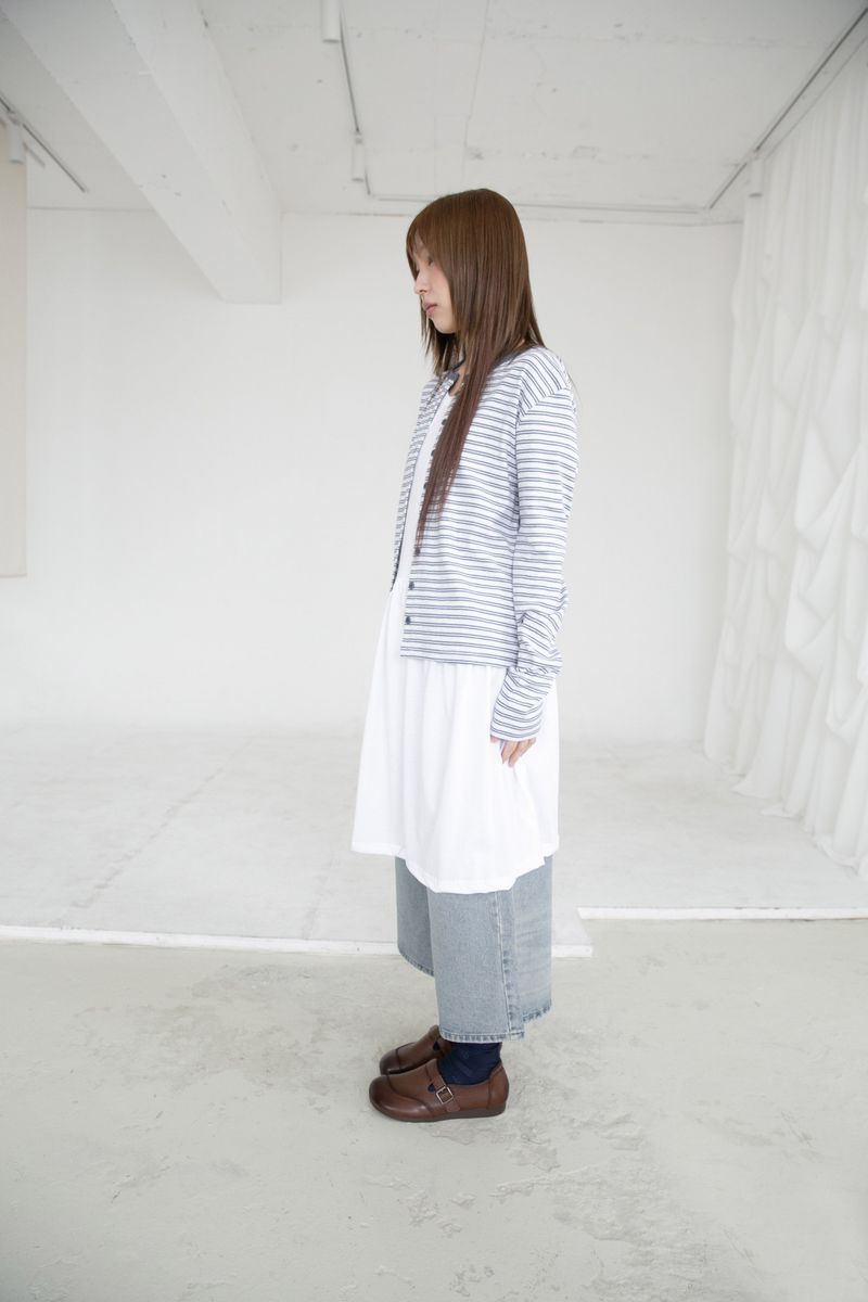 pastel stripe cardigan(3colors)
