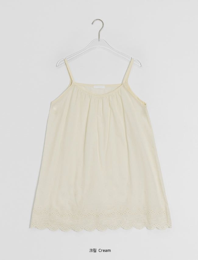 Uhari Lace Shirring Bustier Sleeveless