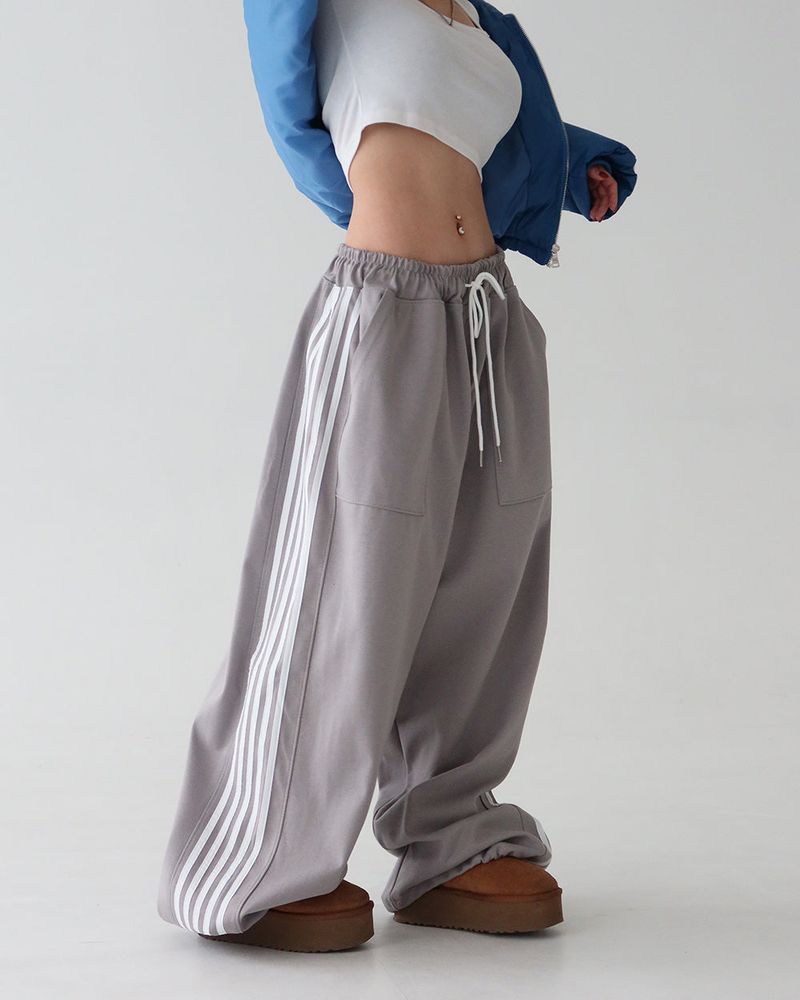 Delight-J（ディライトジェイ）の「【UNISEX】5トラックストリングジョガー＆ワイドパンツ（パンツ）」