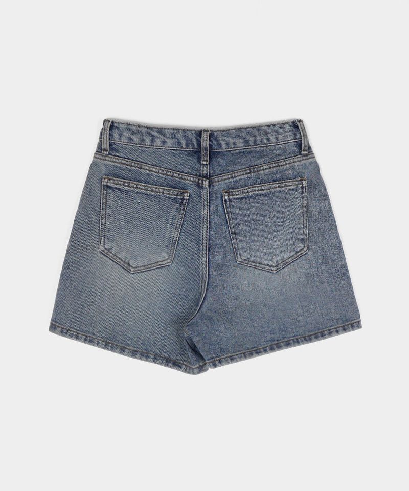 [B-DENIM] WASHING SHORTS 012 - BLUE