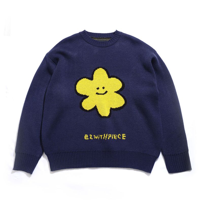 [EZwithPIECE] DAISY OV KNIT SWEATER (4COLORS)