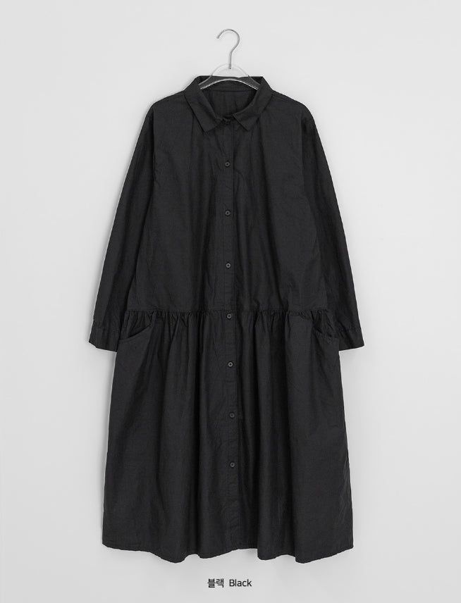 Coyal Cotton Shirt Long One Piece