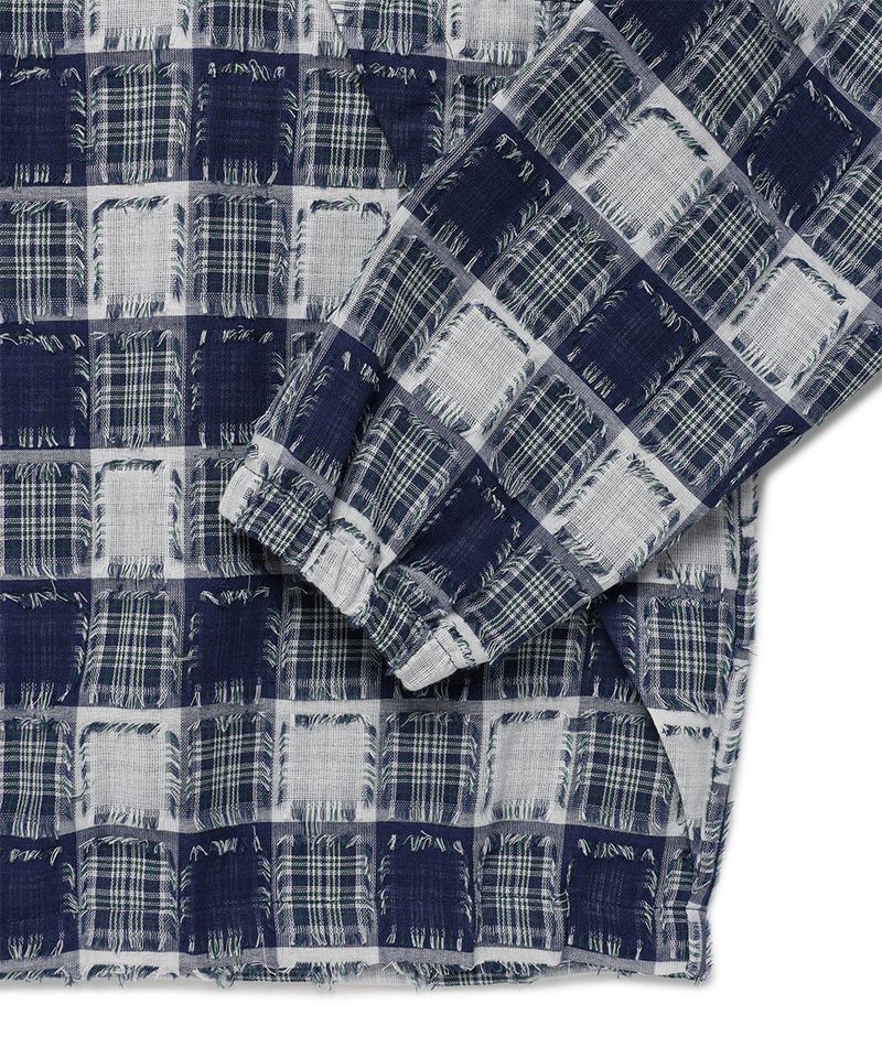 HOODED CHECK WIND BREAKER MULTI(CV2GSUB960A)