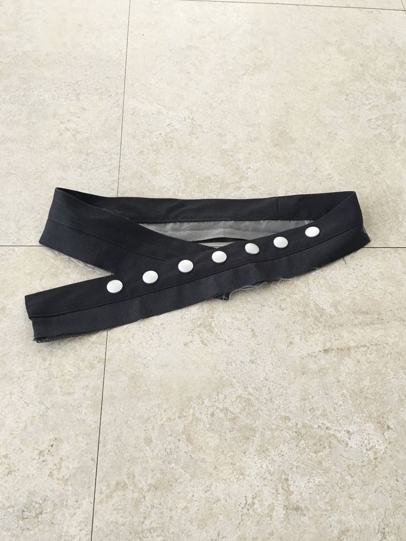 Stud belt wide trousers