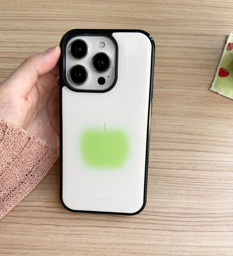 [made] green apple (epoxy bumper case)