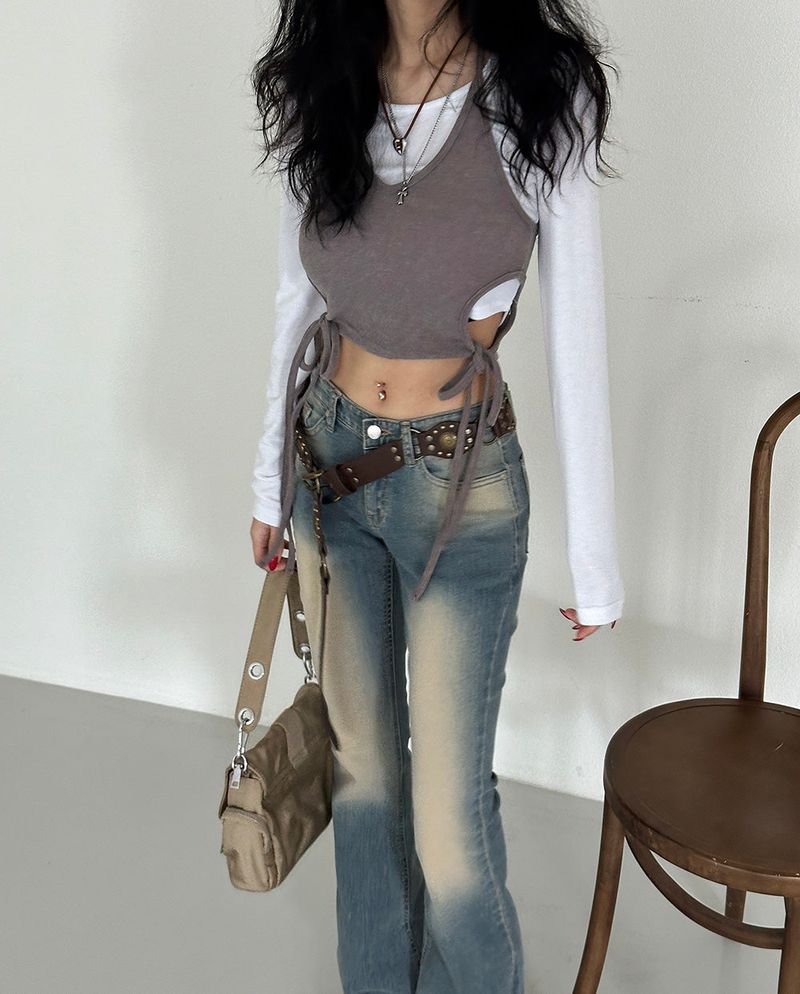 Open Crop Halterneck Sleeveless