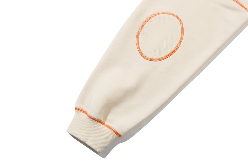 WAVE STITCH SWEAT SHIRT_OATMEAL