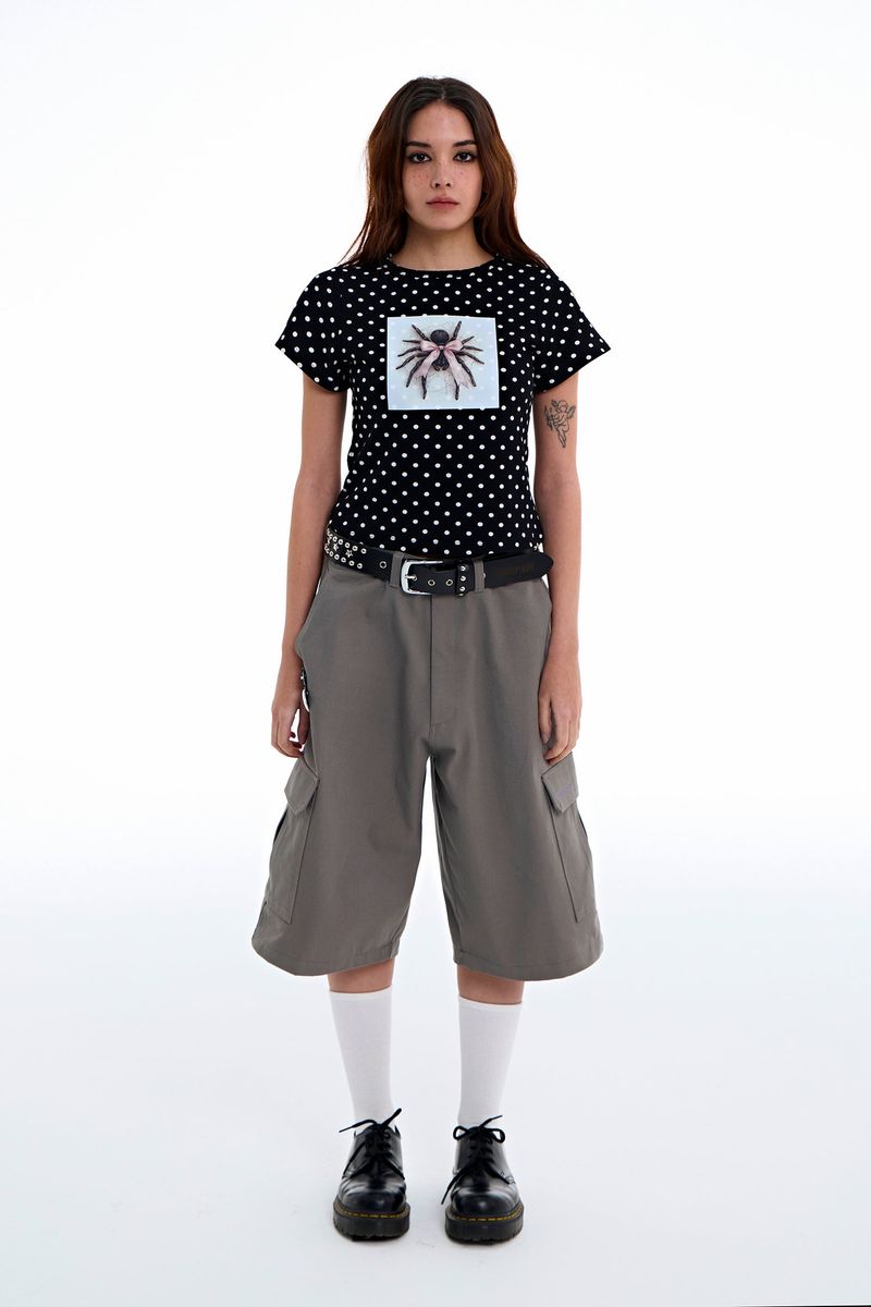 Polka Dot Spider Tee [Black]