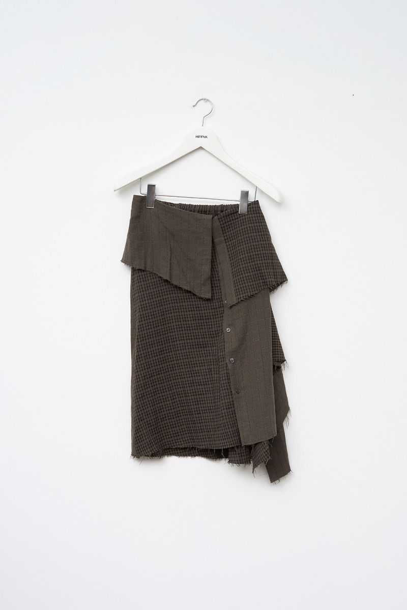 (W) Twin Checked Skirt