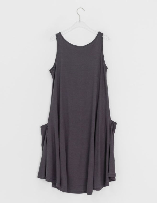Nife Pocket Flare Sleeveless One Piece
