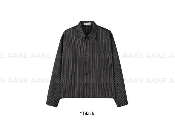 CROP OVER STRIPE SHIRT