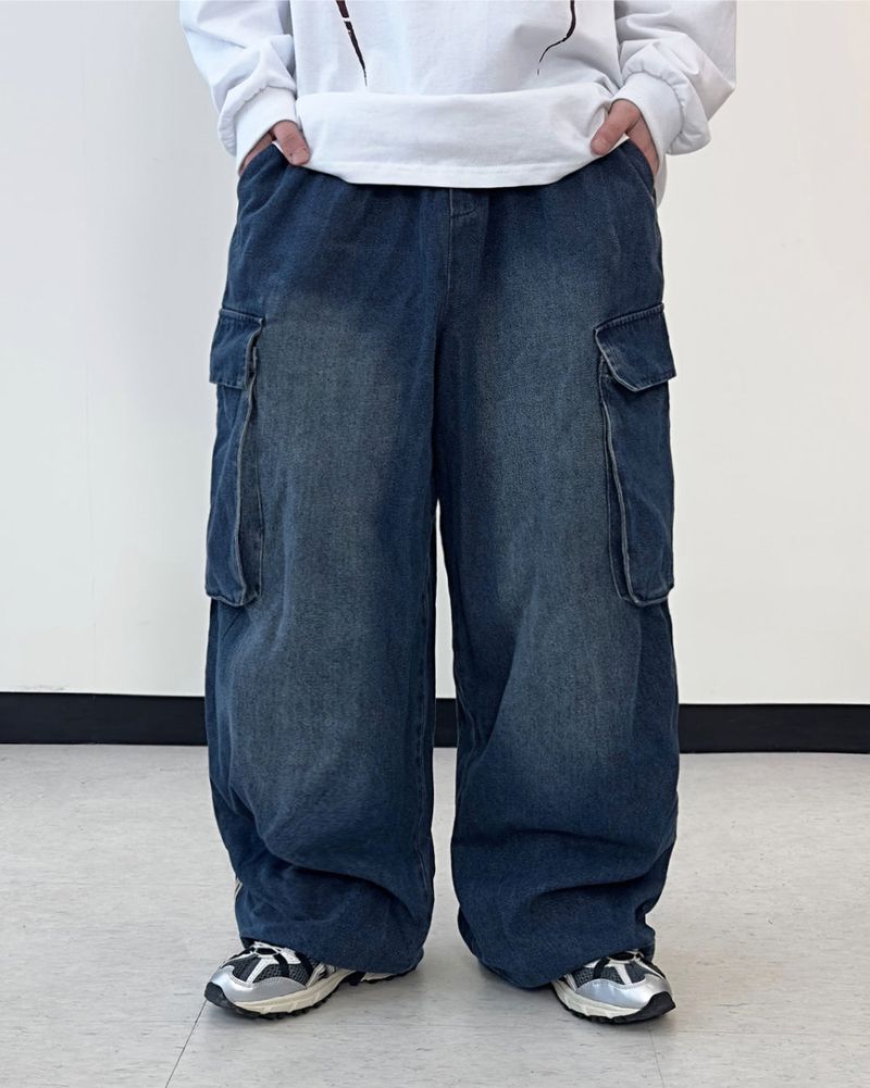 Circuit Wide Track Cargo Denim