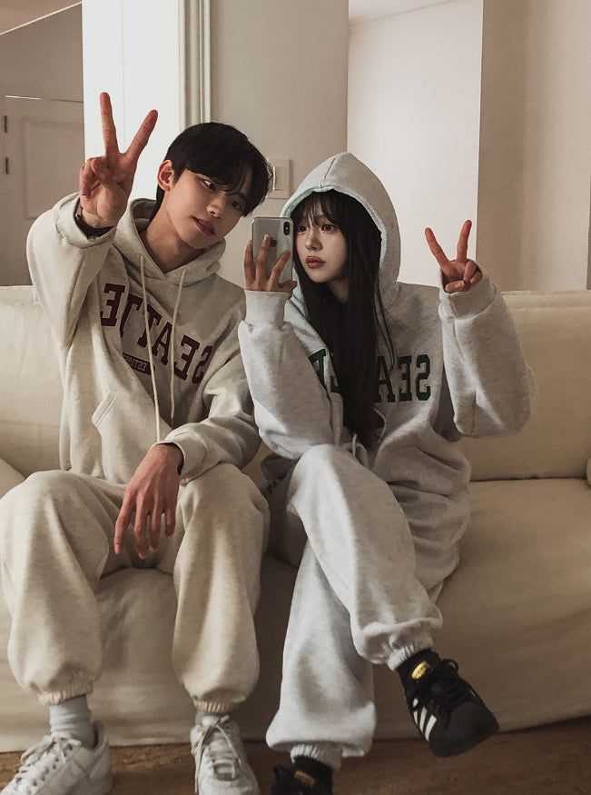Seattle Patch Sweat Hoodie Pants Set