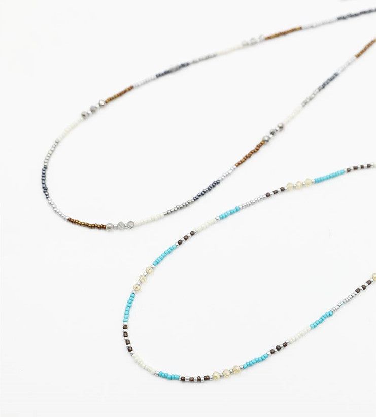No.0774 color beads necklace