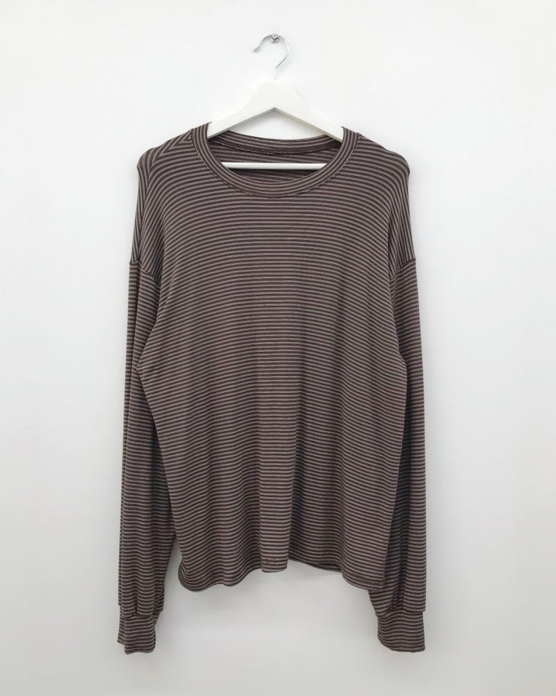Tie Stripe Long Sleeve (2color)