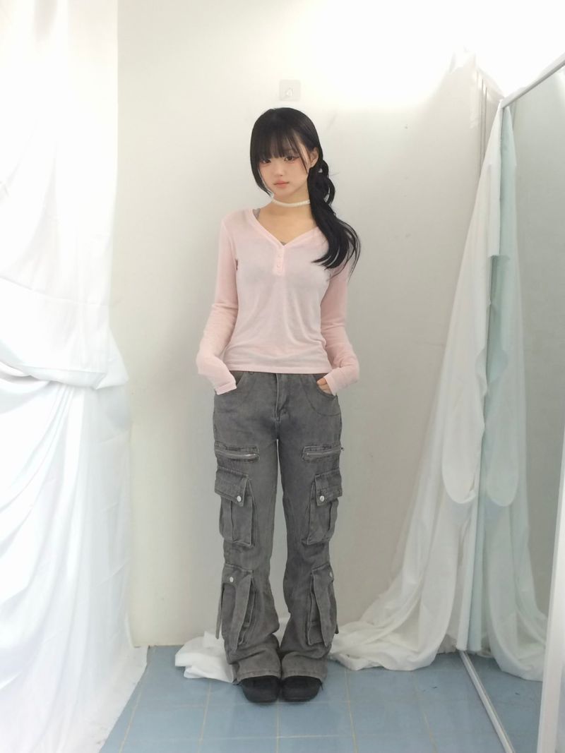 V cut light button t