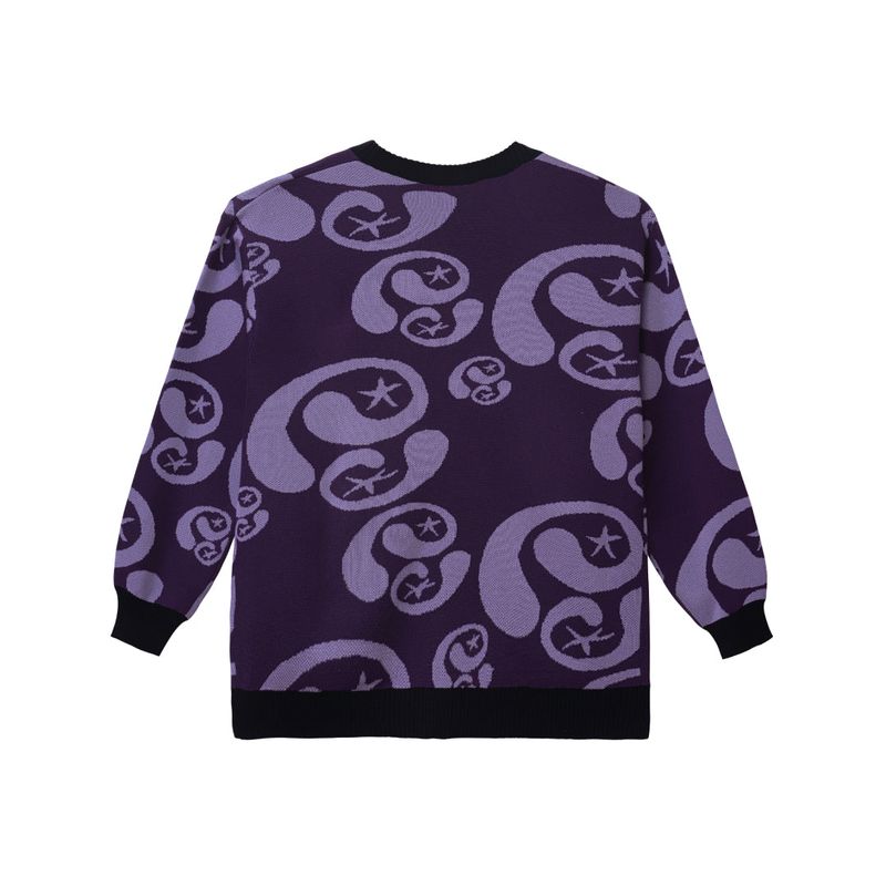Milkyway Knit Cardigan - Purple, Soft Purple & Black