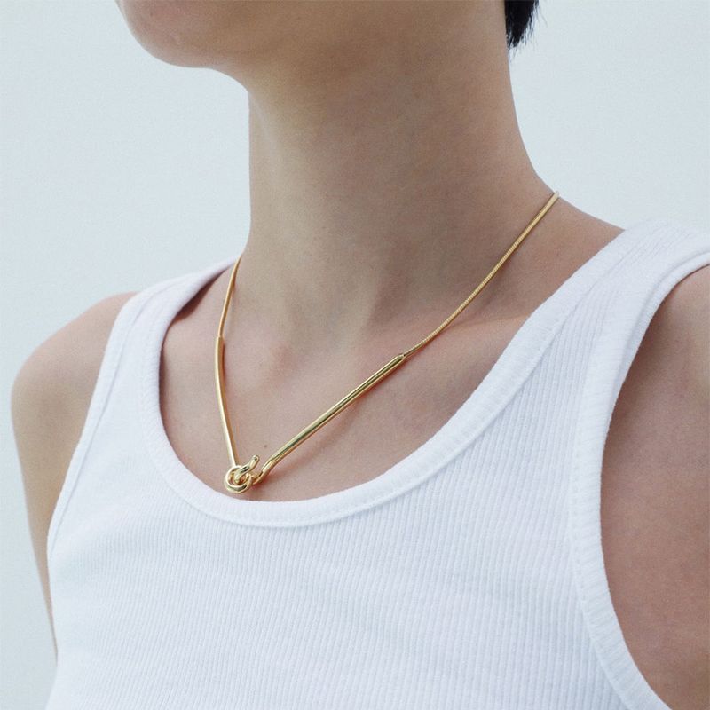 studio HAE(スタジオヘ)の「【MADE】 Gold line necklace(Accessories)」