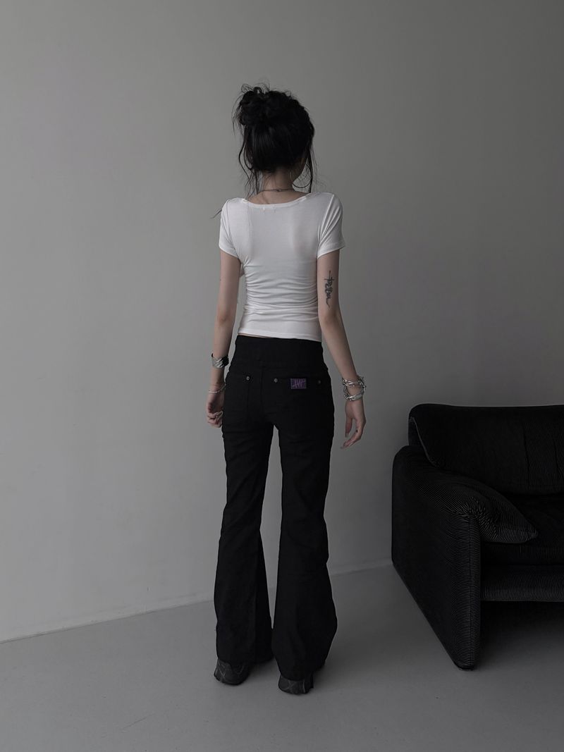 waist banding string pants