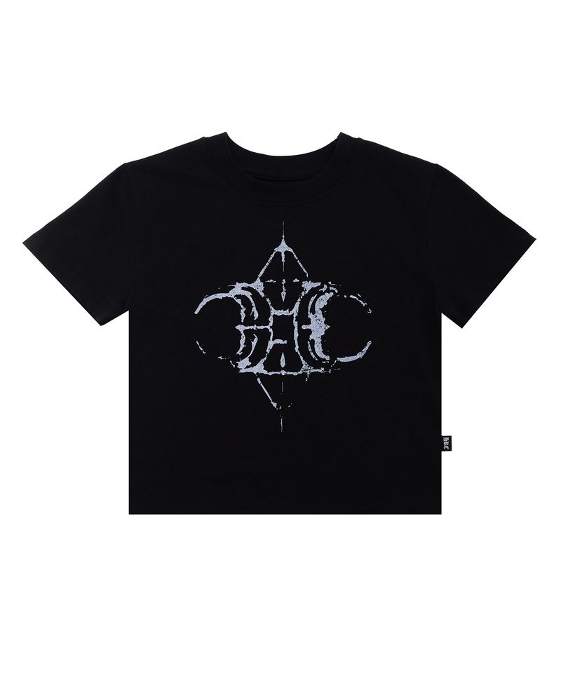 HOUSEROCKCLUB(ハウスロッククラブ)の「ROCK LOGO CROP TEE - BLACK(Tops)」