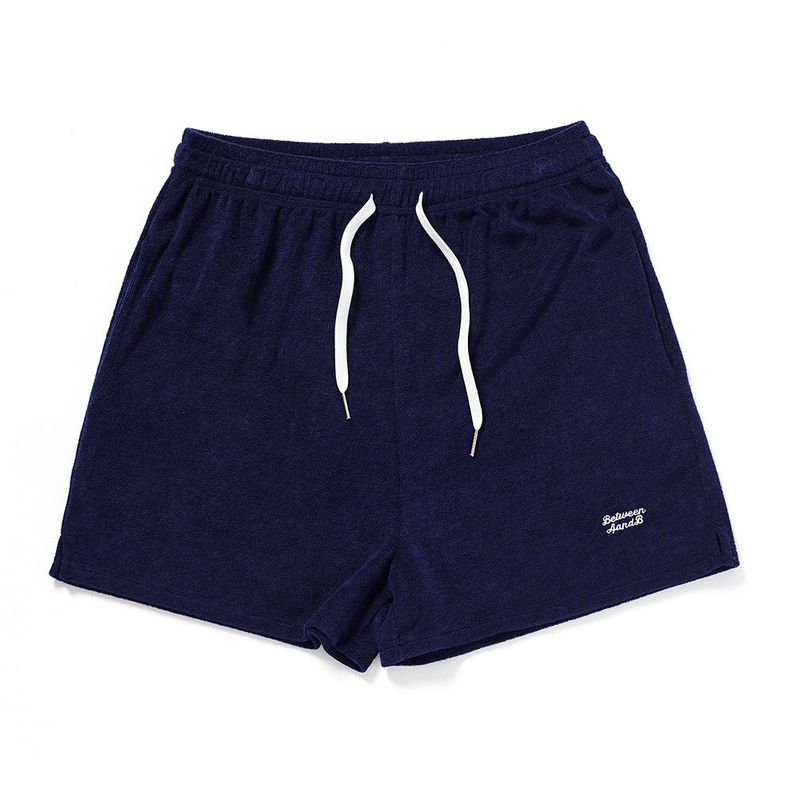 TERRY BANDING SHORTS_NAVY