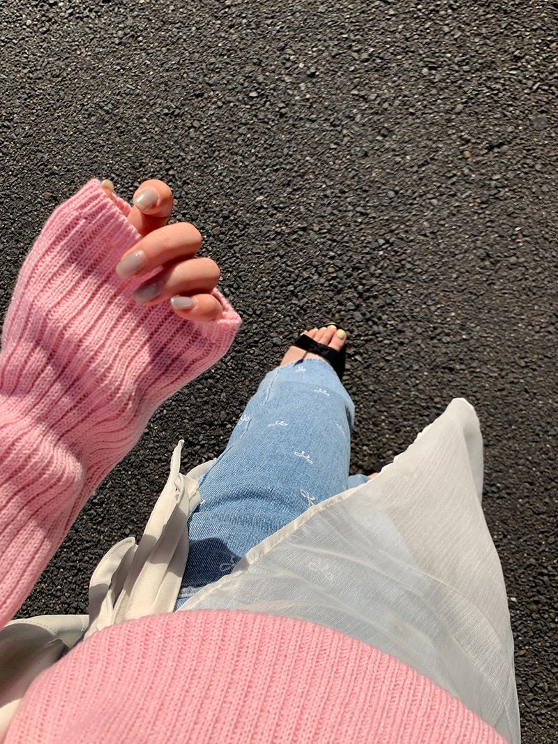 [MADE] STEN GOLZI UNBALANCED OFF-SHOULDER KNIT