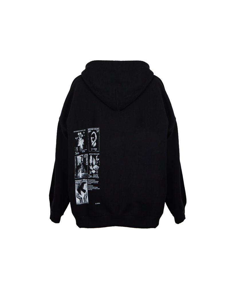 OVERFITTED POSTSTAMP HOOD ZIP UP