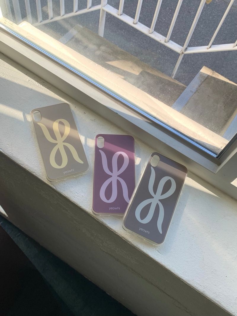 [MADE] yeowhi logo case jellhard case reddish brown