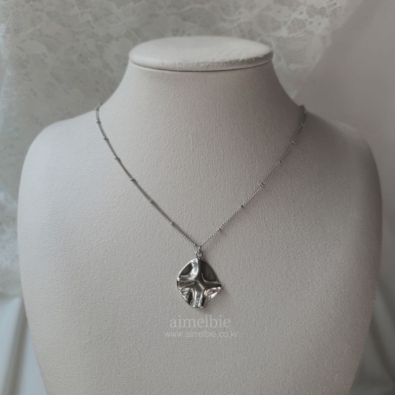 Modern Fragment Necklace - Silver