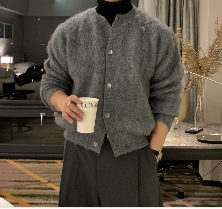 Yogis Deep Round Jaw Back Banding Wool Wide Slacks
