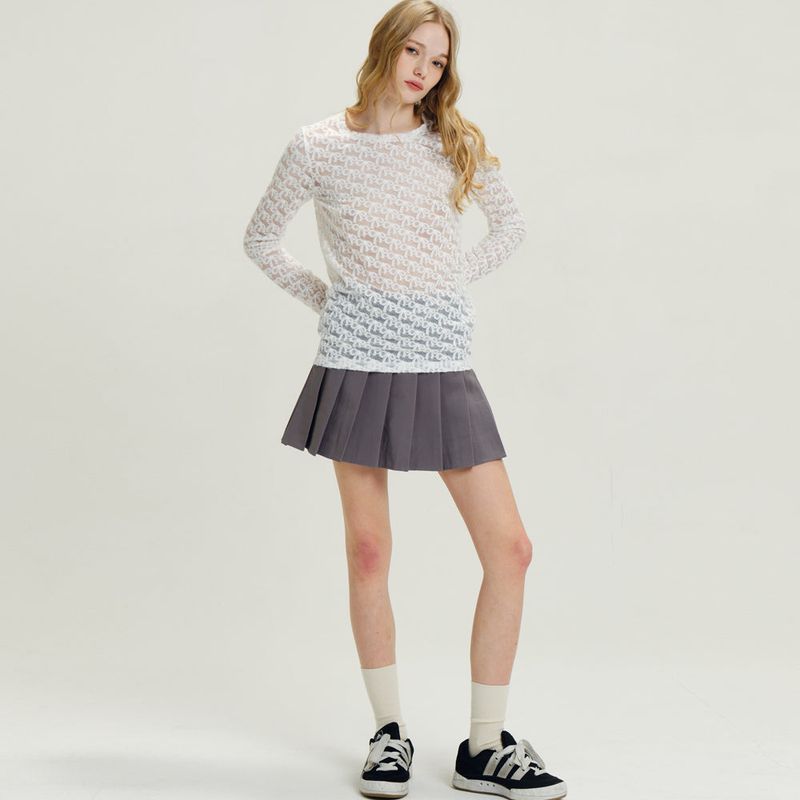 Ribon Lace T/Shirts White
