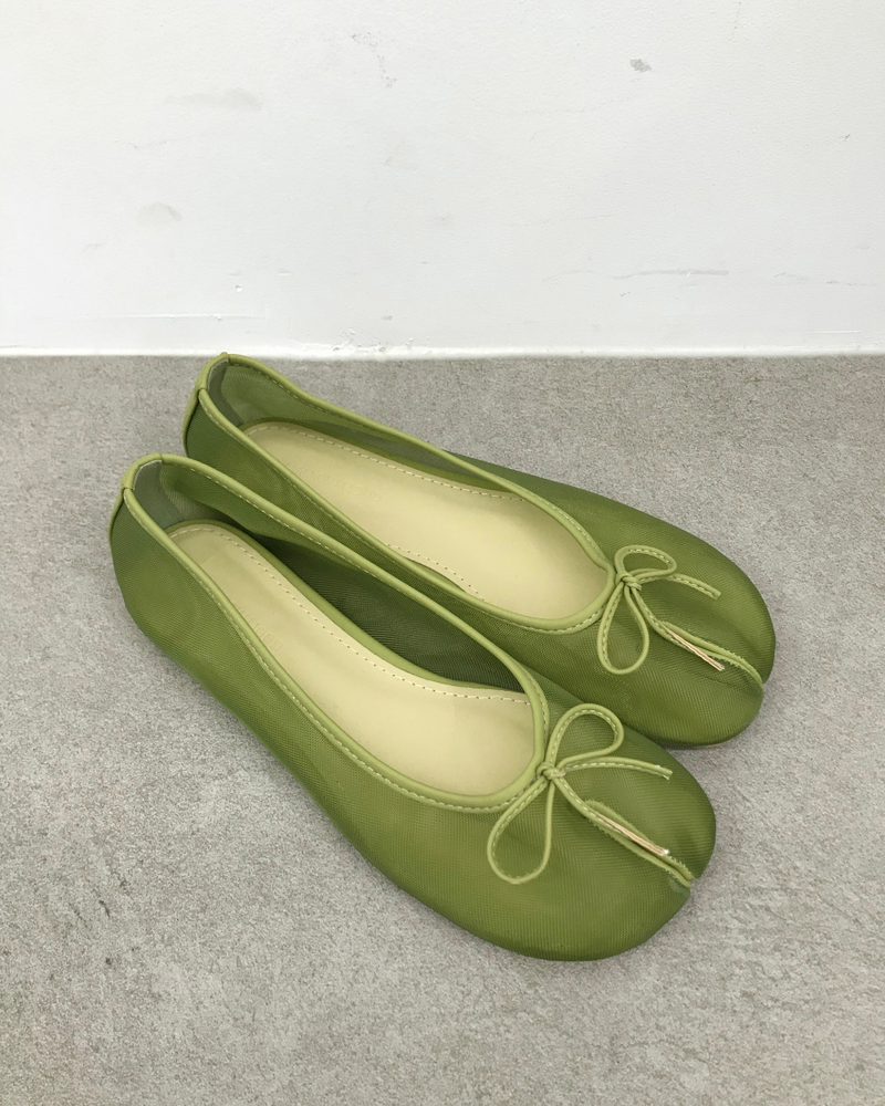 Mesh light flat shoes (3color)