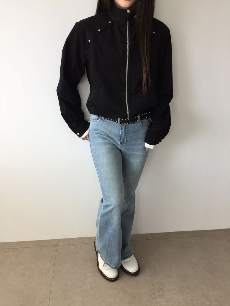 Luke Studded High-Neck Jacket (2color)