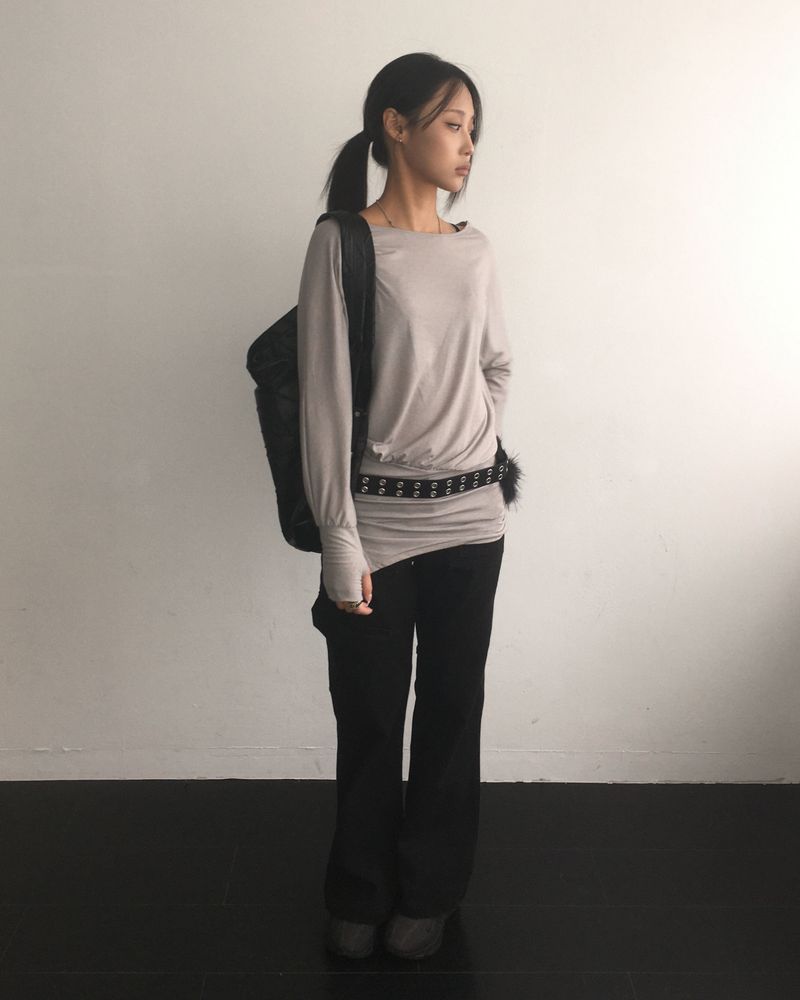 Cotton boots cut pants