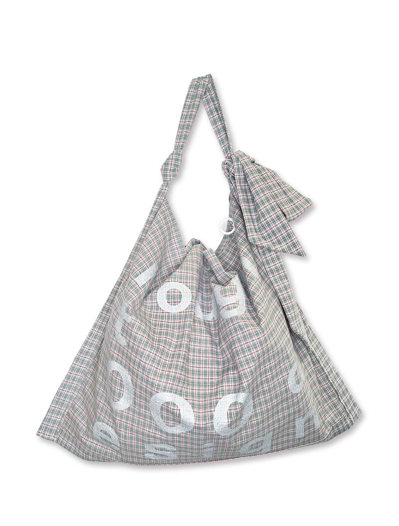 nought（ノウト）の「000Design Cotton Check Tie Bag / Mint（Bags）」