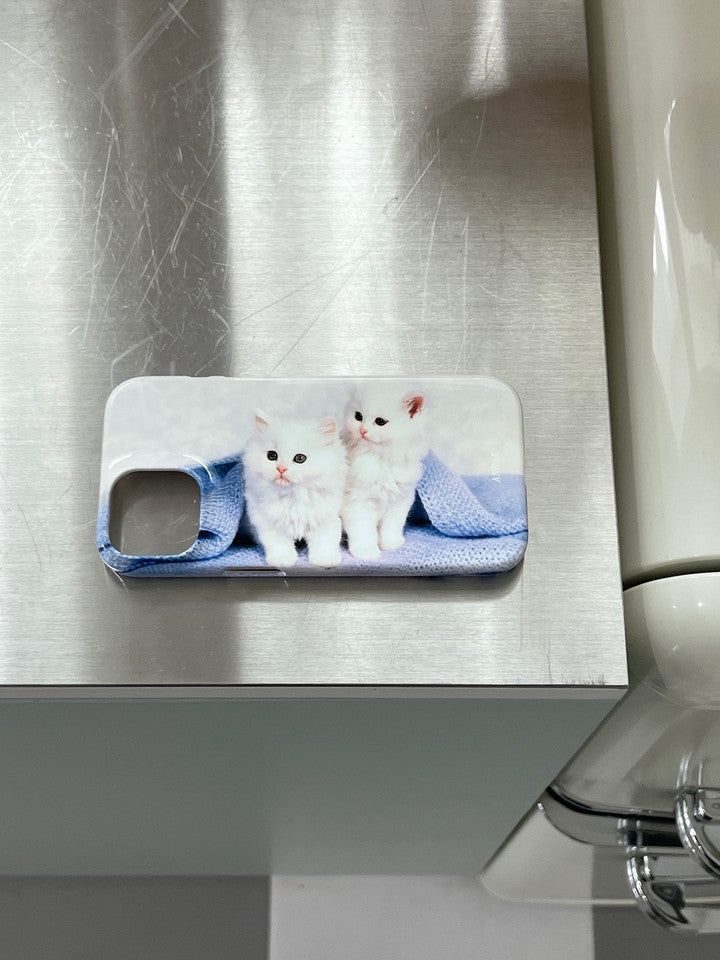 [purple kitties hard case]