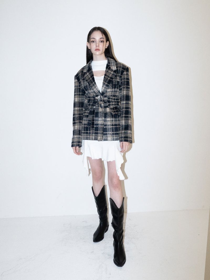 x Kyla Corste Wool Jacket (NAVY)