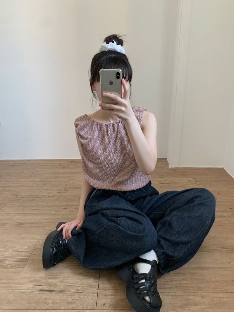 Hooded Balloon Denim Pants (2color)