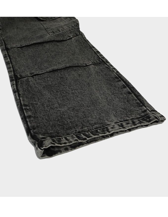 Ness pigment cargo denim pants