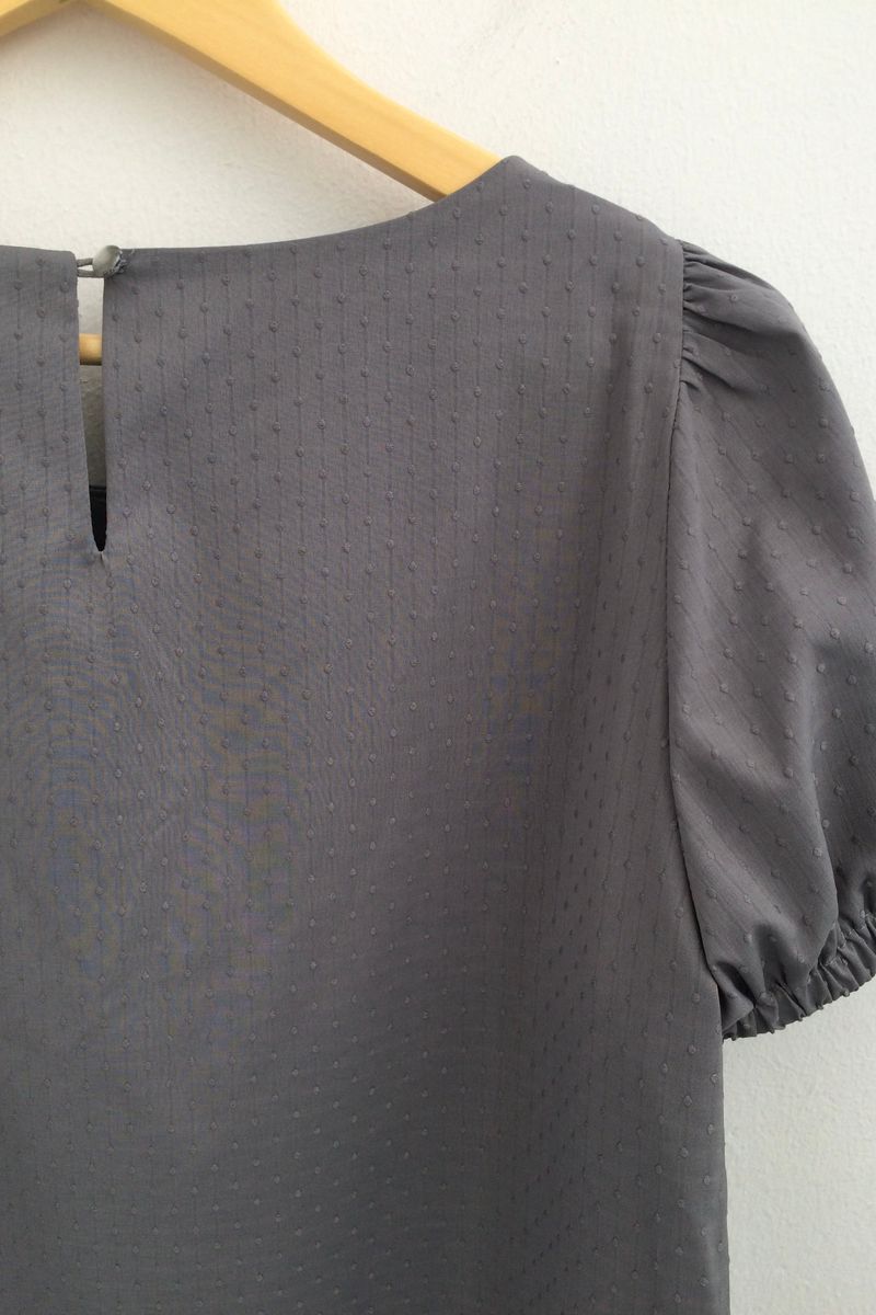 DotTexture Lace Line Mini Dress