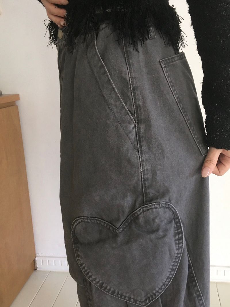 Heart Washed Cargo Pants