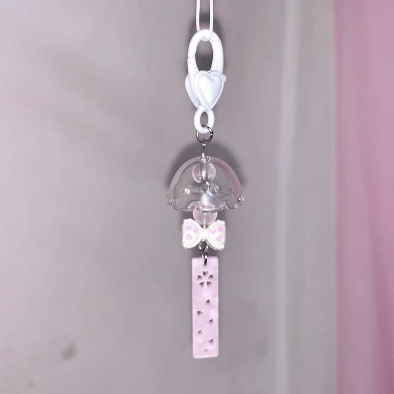 Sakura furin keychain