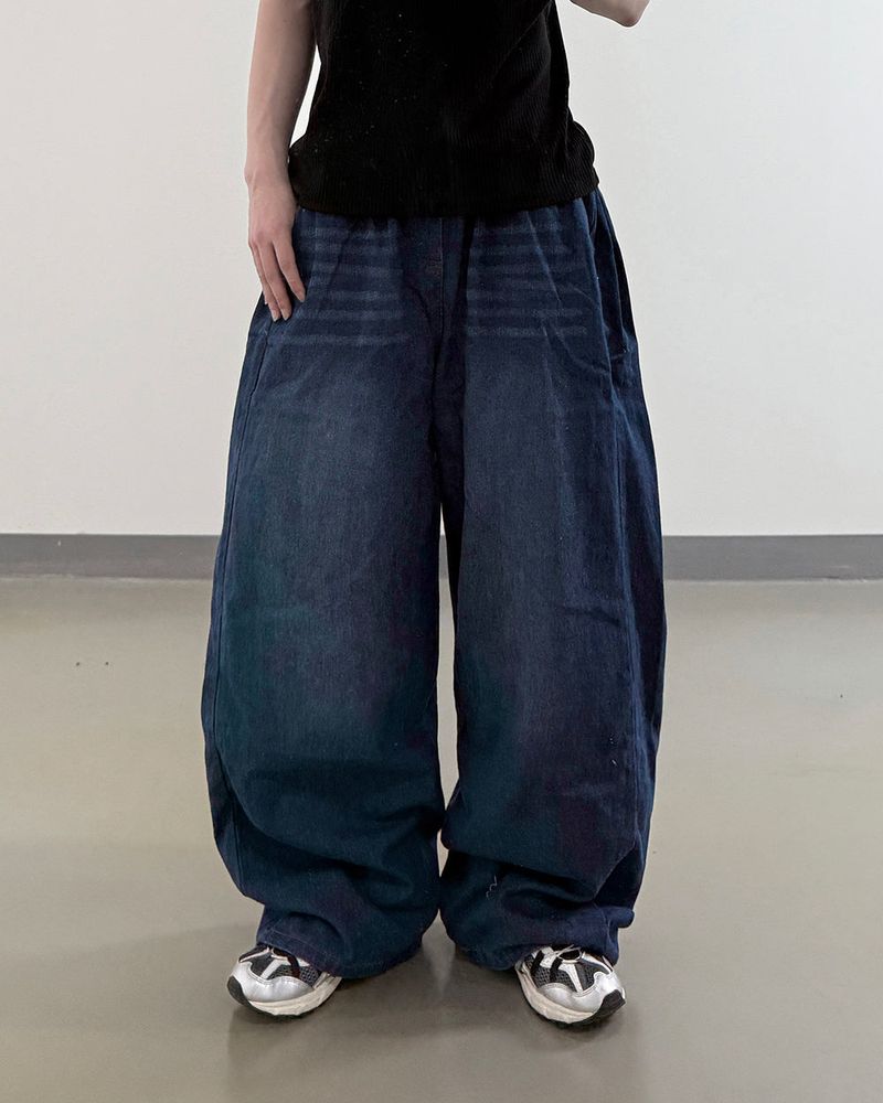 Avan Snap Balloon Fleece Denim