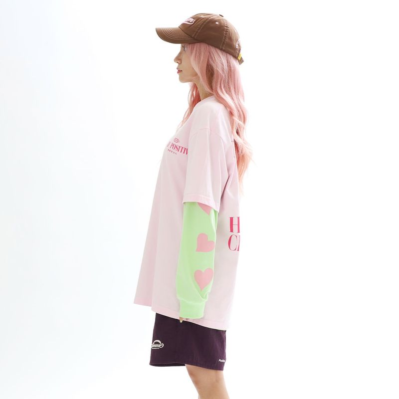 イエス? イエス! Tシャツ_ピンク