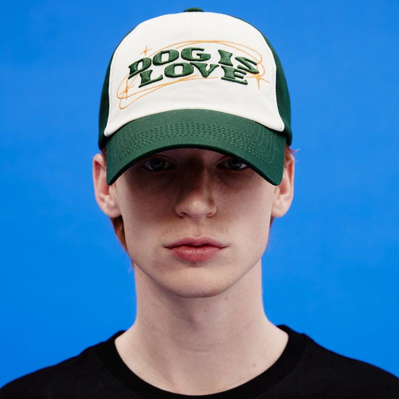 Dog is love two tone ball cap