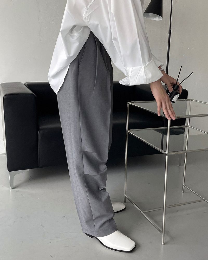 CR Dart Point Wide Slacks (2 colors)