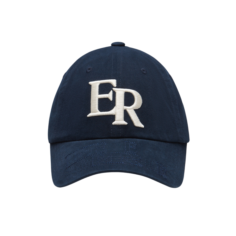 EEERRR visor stitch point Ball cap (Navy)