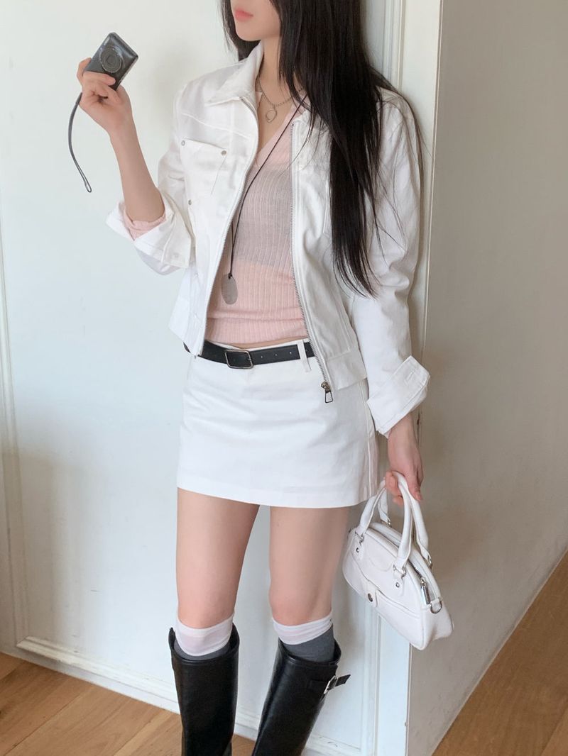 Haze Metal Stud Cotton Jacket