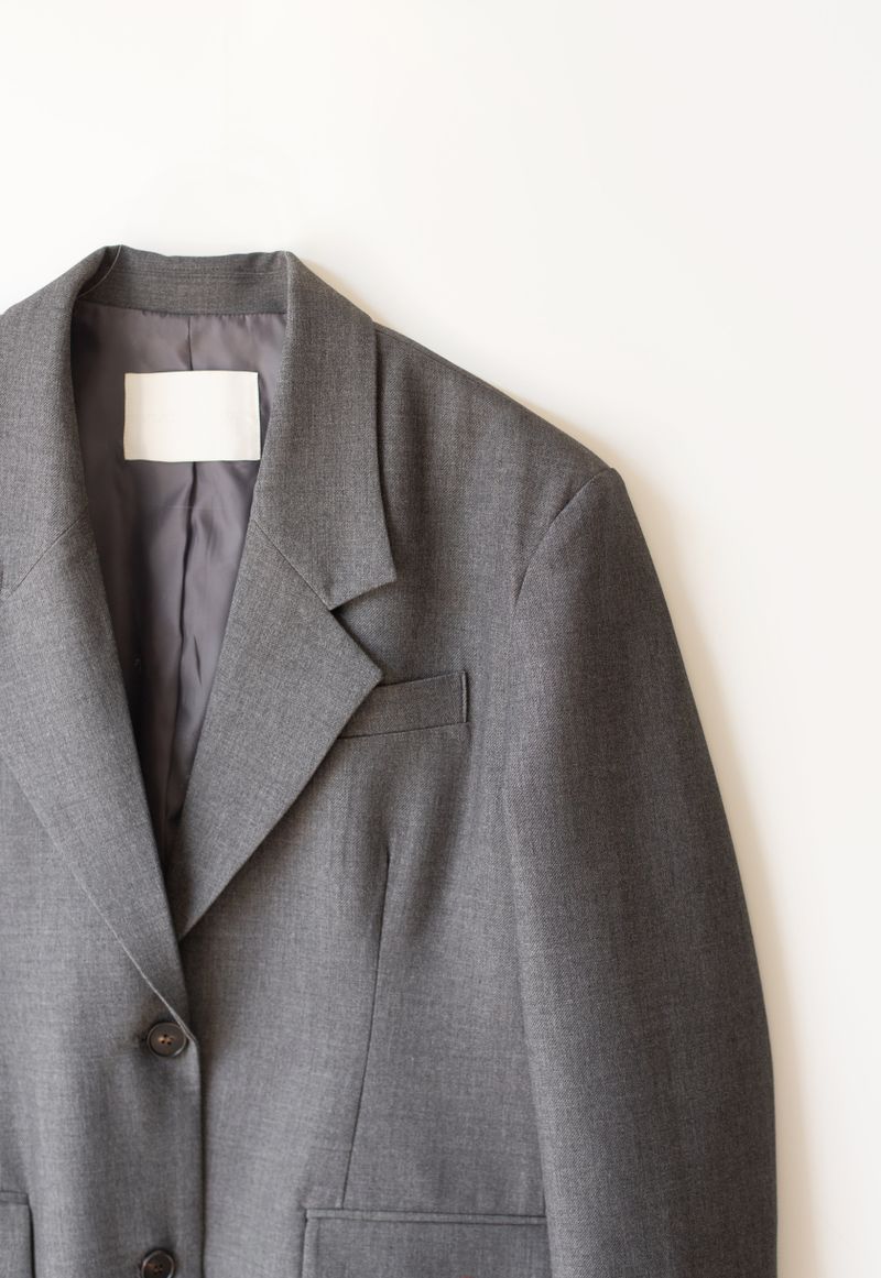 Boy wool jacket (Dark grey)